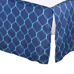 The Peanutshell Nautical Whale Patchwork Crib Skirt